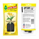 LITTLE TREES Car Air Freshener | Vent Wrap Provides Long Lasting Scent, Invisibly Fresh | Vanillaroma, 16 Air Fresheners