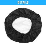 uxcell Universal 190T Polyester Spare Tire Cover for Jeep Trailer RV SUV Truck Wheel Fit Overall Wheel Diameter 16 Inch Black