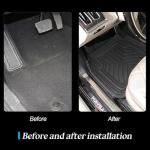 Mandark Car Floor Mats Full Set, 5PCS Deep Dish All Weather Waterproof Heavy Duty Vehicle Pad, Automotive Interior Protection Flooring Liner Accessories, Universal for SUV Sedan Truck (Black)