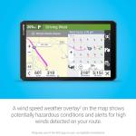 Garmin dēzl™ OTR820, Large High-Res 8” GPS Truck Navigator, Custom Routing, Satellite Imagery, Wind Speed, Community-Shared Loading Docks, Entrances and Parking, Dual-Orientation Display