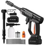 Cordless Pressure Washer, 1800PSI Portable Power Washer Battery Operate with 6-in-1 Nozzle, Foam Cannon, 65FT High-Elastic Hose, Lightweight Handheld Power Washer for Car, Patios, Outdoor Cleaning