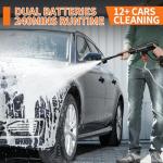 Cordless Pressure Washer, 1800PSI Portable Power Washer Battery Operate with 6-in-1 Nozzle, Foam Cannon, 65FT High-Elastic Hose, Lightweight Handheld Power Washer for Car, Patios, Outdoor Cleaning