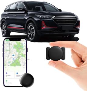 Car GPS Tracker for Vehicles Worldwide GPS Tracker for Vehicles Work with Find My (iOS Only), Car Vehicle Tracking Anti-Lost Locator with App for Cars, Wallet, Pets, Luggage (Black)