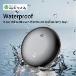 Car GPS Tracker for Vehicles Worldwide GPS Tracker for Vehicles Work with Find My (iOS Only), Car Vehicle Tracking Anti-Lost Locator with App for Cars, Wallet, Pets, Luggage (Black)