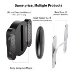 Car GPS Tracker for Vehicles Worldwide GPS Tracker for Vehicles Work with Find My (iOS Only), Car Vehicle Tracking Anti-Lost Locator with App for Cars, Wallet, Pets, Luggage (Black)