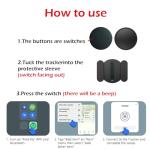 Car GPS Tracker for Vehicles Worldwide GPS Tracker for Vehicles Work with Find My (iOS Only), Car Vehicle Tracking Anti-Lost Locator with App for Cars, Wallet, Pets, Luggage (Black)