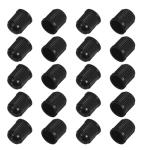 20PCS Tire Valve Stem Caps, Tire Valve Dust Caps Air Caps Cover with O Rubber Seal, Corrosion Resistant Auto Accessories Universal Stem Covers for Trucks Motorcycles Bicycles SUVs (Black)