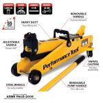 Performance Tool W1640 2-1/2 Ton Garage Jack, (5,000 lbs.) 5-15.5-Inch Lift, Swivel Casters, For Cars/Trucks