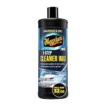 Meguiar's M5032 Marine/RV One Step Cleaner Wax, Easy-to-Use Marine Wax for Boats and RVs That Removes Light Defects, Restores Color Brilliance, and Protects the Surface, 32 Fl Oz