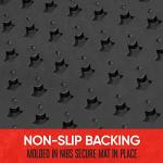 Motor Trend Houndstooth Design Rubber Car Floor Mats for Autos SUV Truck & Van - All-Weather Waterproof Protection Front & Rear Liners, Trim to Fit Most Vehicles