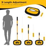 Ordenado 15°Curved Car Wash Brush with Long Handle, 43" Car Cleaning Brush with Extension Pole, Microfiber RV Wash Mop Scratch-Free, Exterior Washer Mop for Washing Roof Truck Camper SUV Caravan Boat