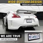 Matte Black License Plate Frames - 2 Pack