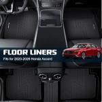NIKALAIKA All-Weather Floor Mats for Honda Accord