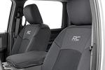 Rough Country Neoprene Seat Covers for Dodge Ram (2019-2024) - UV & Water Resistant, Foam Padded Truck Seat Covers - Full Set