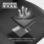 Skechers Car Seat Covers, Work Leather Seat Covers 5-Times Stronger Built-in Webbing, Oxford Fabric Front Seat Cover, Airbag Compatible, Automotive Comfort for Cars, Trucks, SUVs,Black