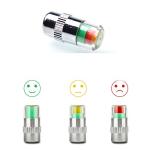 ANKI HAPPIGO 4Pcs 32-to-35 PSI Car Tire Pressure Monitor Valve Stem Caps Sensor Indicator Easy to Read 3 Color Eye Alert