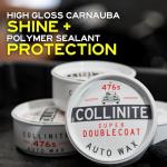 Collinite 476 Super Doublecoat Wax-Carnauba + Polymer Sealant - High Gloss Shine + Ultra Durable Hydrophobic Beading & Long-Lasting Paint Protection for Cars, Trucks, and Motorcycles (9 fl oz)