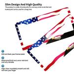 American Flag License Plate Frame American Flag License Plate Holder America Eagle License Plate Frame Covers US Car Tag Frame Stainless Aluminum 2 Pack 2 Holes Decorative 2 Pcs Set for Men