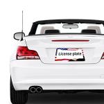 American Flag License Plate Frame American Flag License Plate Holder America Eagle License Plate Frame Covers US Car Tag Frame Stainless Aluminum 2 Pack 2 Holes Decorative 2 Pcs Set for Men