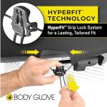 Body Glove 22-1-70331-9 Hyper Fit Universal Bucket Seat Cover for Cars, Sedans, SUVs, Neoprene, Black, 1 Seat Cover