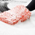 SPTA Microfiber Car Wash Mitt, 3Pcs Car Sponge Glove Wrapped in Soft, Plush Fiber Cloth Material, Safe Washing with Any Car Soap, Bucket, Foam Gun, Foam Cannon, Other Cleaning Supplies