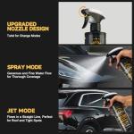 Real Ceramic Coating for Cars Polish (16 Fl Oz), Unmatched Shine Car Wax Coating Spray, No Pungent Smell, Quick Detailer Spray Wax, Lasts 50+ Washes Car Paint Sealant