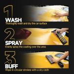 Real Ceramic Coating for Cars Polish (16 Fl Oz), Unmatched Shine Car Wax Coating Spray, No Pungent Smell, Quick Detailer Spray Wax, Lasts 50+ Washes Car Paint Sealant