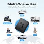 CXK GPS Tracker for Vehicles, Up to 6-Month Battery 4G LTE Car Tracker with Strong Magnetic 90-Day Location History, Global Coverage Real-Time Tracker Device for Vehicles Subscription Needed