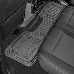 Cat® ToughRide™ Heavy-Duty 3 Piece Rubber All Season Floor Mats for Car Truck Van SUV, Gray - Premium Trim to Fit Car sFloor Mat, All Weather Deep Dish Automotive Floor Mats, Total Dirt Protection