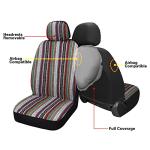 HAIYAOTIMES Baja Saddle Blanket Car Seat Covers Full Set with Seat Belt Pads, Washable Breathable Seat Covers for Cars, Universal Fit Interior Covers for Most Sedan Truck SUV, Airbag Compatible, Red