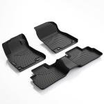 All Weather Floor Mats Fit for Nissan Sentra 2020-2025 TPE Liners Sentra Accessories Set All Season Guard Odorless Anti-Slip Floor Mats Black