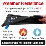 Car License Plate Frame, 2 PCS Anti-Theft Universal Silicone License Plate Frame for Cars, SUVs, Vehicles, Rustproof License Plate Frame, Auto Accessories for Men & Women (Black/2PCS)