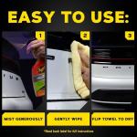 Meguiar's Hybrid Ceramic Waterless Wash & Wax - Waterless Car Wash Spray with Ceramic Chemistry for a Slick, Protective Barrier - No-Scratch Formula for Glossy Paint and Ceramic Coatings, 24 Oz