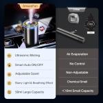 2025 Upgraded Smart Car Air Fresheners Diffuser with Starry Sky Projection Adjustable Scent, Essential Oil Diffusers for Automatic On/Off Automatic Aroma Diffuser with 50ml Car Perfume- Ocean