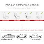 BOPUOVRE Car Seat Cover for Luxury & Comfort - PU Leather, Anti-Slip, Full Wrap Protection with Storage Pocket for Bottom Cushion - Universal Fit for 95% of Vehicles (Black,2 Piece)