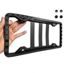 TACTILIAN Original Silicone American Flag License Plate Frames - Subdued 3D Stars & Stripes US Flag License Plate Holder for Car Truck SUV - Patriotic Front License Plate Cover Exterior Accessories