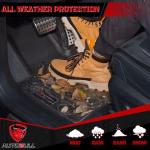 AUTOBULL Floor Mats & Cargo Liner Compatible with 2011-2023 Dodge Charger RWD & Chrysler 300 Rear-Wheel Drive ONLY Cargo Mat, Full Set All Weather Protection 1st, 2nd Row Car liners & Trunk Mat, Black