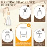 AROIC Car Air Freshener, 18 Pack Long Lasting Hanging Car Air Freshener Diffuser Set for Women & Men, 6 Premium Scents Essential Oil Vehicle Aroma Fragrance Gift (8ml Each)