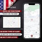SafeTag Plug - 4G LTE Car GPS Tracker, Vehicle Location Every 10-30 Seconds, Multiple GeoFences, Route Playback, Monitor Speed, Driving Behaviour, No Activation Fees, Cancel Anytime, 7 Day Free Trial