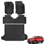 PARTZER Floor Mats for Chevy Equinox/GMC Terrain 2018-2024 (Not fit EV Models), All Weather TPE Protection Floor Liners Accessories, 1st & 2nd Row & Cargo Liner