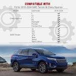 PARTZER Floor Mats for Chevy Equinox/GMC Terrain 2018-2024 (Not fit EV Models), All Weather TPE Protection Floor Liners Accessories, 1st & 2nd Row & Cargo Liner