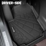 PARTZER Floor Mats for Chevy Equinox/GMC Terrain 2018-2024 (Not fit EV Models), All Weather TPE Protection Floor Liners Accessories, 1st & 2nd Row & Cargo Liner
