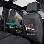 DiffCar for Ford F150 Seat Covers 2015-2022 2023 2024 2025,Full Set Leather Waterproof Black Trucks Pickup Seat Covers Custom Fit for Ford F150 Accessories,Car Seat Cover for SuperCrew/CrewCab(XL,XLT)