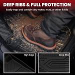 LASFIT Floor Mats & Backrest Mats & Cargo Mat for Kia Telluride 2025 2024 2023 2022 2021 2020, All Weather TPE Custom Fit Floor Liners with Full Set Car Mats & Trunk Mats Accessoires, Black