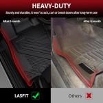 LASFIT Floor Mats & Backrest Mats & Cargo Mat for Kia Telluride 2025 2024 2023 2022 2021 2020, All Weather TPE Custom Fit Floor Liners with Full Set Car Mats & Trunk Mats Accessoires, Black