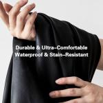 EKR Camry Seat Cover for Toyota Camry L LE XLE 2012 2013 2014 2015 2016 2017 (Not for Hybrid) Leather Car Seat Cover Full Set for Trucks SUV-Faux Leather (Black)