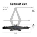 NOVIITUS Scissor Car Lift Jack 2 Ton (4409 lbs) for Sedans, MPVs & SUVs, Compact Portable Kit Vehicle Roadside Emergency Tool Tire Change with Ratchet Wrench (2T)