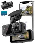 IIWEY 4K Dash Cam Front and Rear for Cars, Dual UHD Camera with WiFi, Free 64GB Card, 3.16" IPS, G-Sensor, Parking Mode, Loop Recording, WDR
