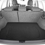 FH Group Premium Liners Tall Channel Trimmable All Weather Rubber Full Set Car Floor Mats (Black) w. Trimmable All-Season Cargo Liner (Black) - Universal Fit for Cars Trucks and SUVs