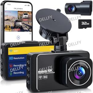 4K Ultra HD Dash Cam with Dual Cameras